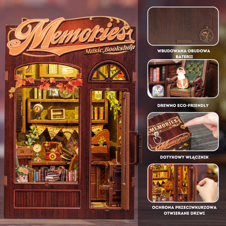 DIY Book Nook - Memories Music Bookshop | Cutebee