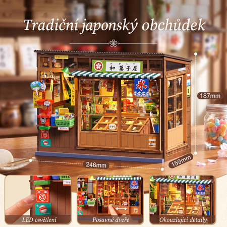 Nostalgic Corner Shop – DIY Miniaturní domeček | Robotime