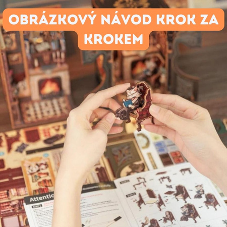 DIY Book Nook - Count Cat's Study | Cutebee Miniaturní dům