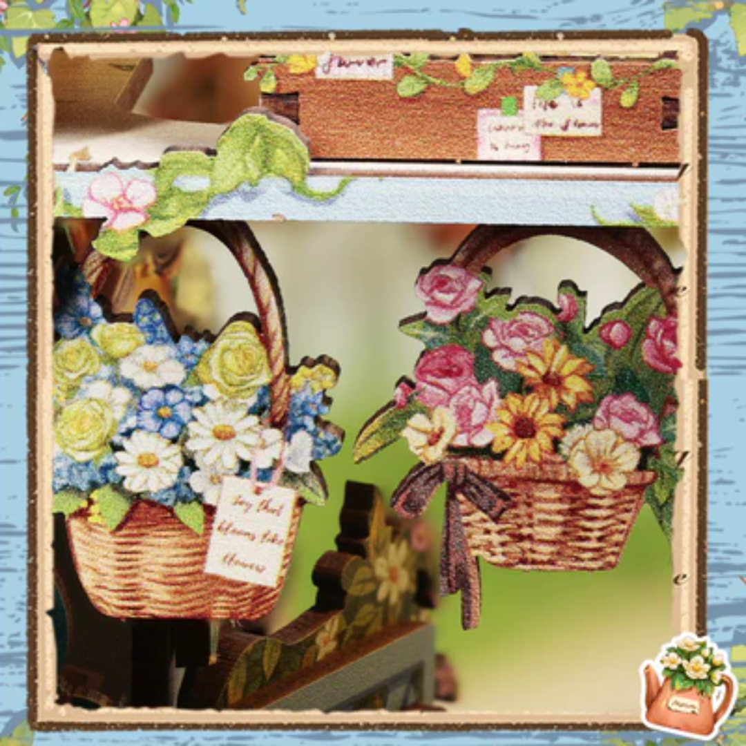 Knihovnička s duší – DIY Book Nook - Anna's Blue Blossom | Cutebee