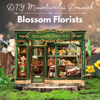 DIY Miniaturní dům - Blossom Florist I Cutebee