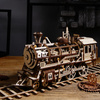 Dřevěná stavebnice Puzzle 3d - Lokomotiva | Robotime ROKR