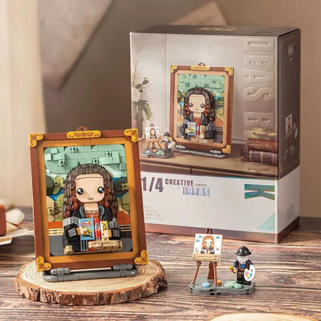 DIY Mini bloky 3D obraz - Mona Lisa