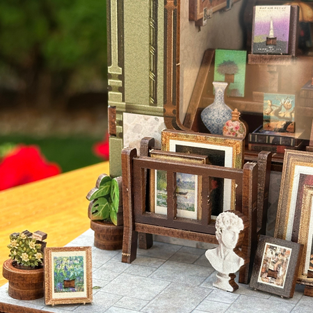 DIY Book Nook - Gallery Bookstore | Cutebee miniaturní domeček 3D puzzle