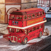 Dřevěná sada Puzzle 3D - London Tour Bus | Robotime
