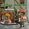 Vánoční sada Book Nook - Galerie Knihkupectví | Cutebee miniaturní 3D puzzle domeček