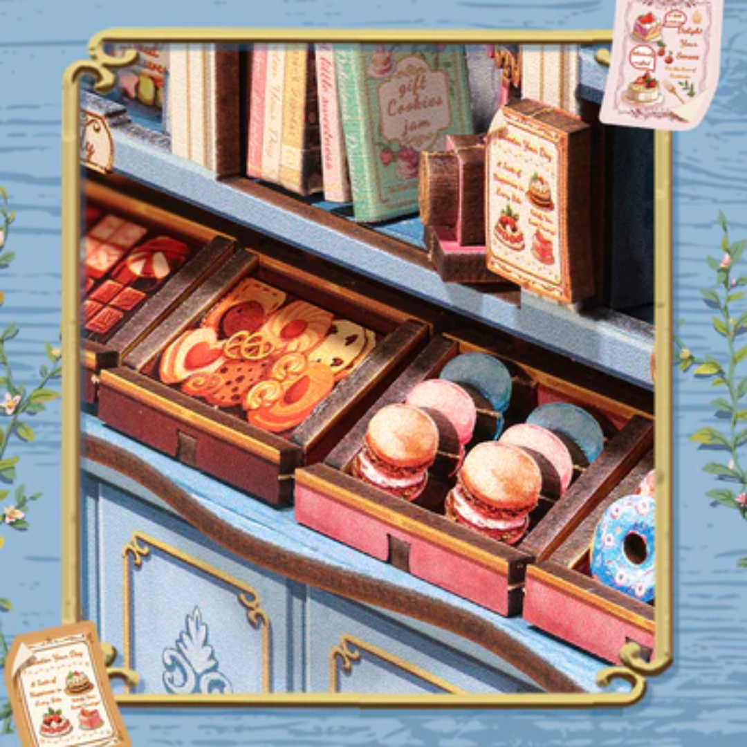 Cukrářské detaily na dotek – DIY Book Nook - Sweet Marie | Cutebee Puzzle 3D