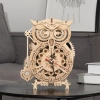 Dřevěná 3d skládačka - Soví hodiny | Robotime