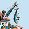 Lucky Trawler – 3D puzzle ROKR, rybářský kutr s hrací skříňkou na výkyvném stojanu