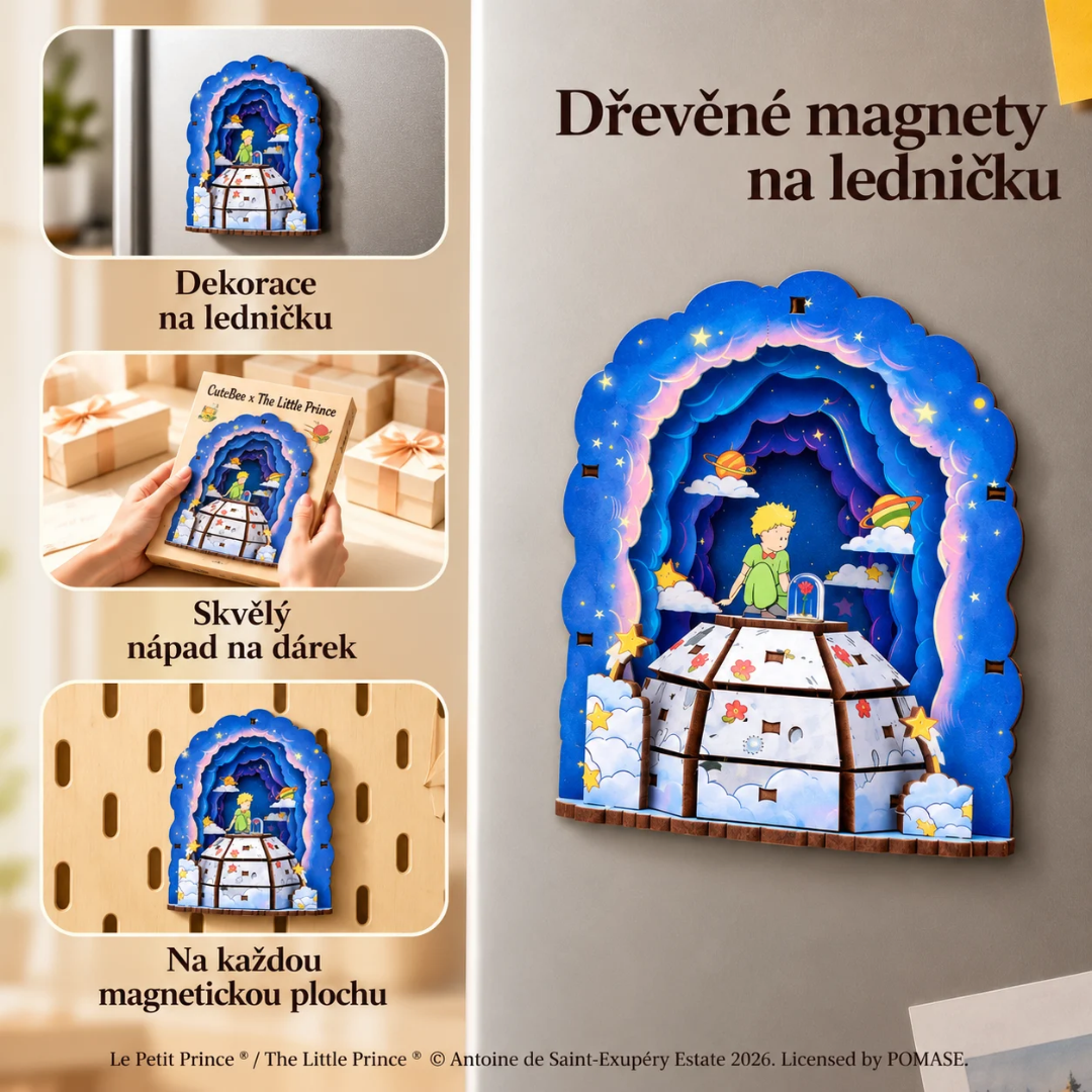 Magnet je součástí balení – The Planet and the Rose – DIY magnet na lednici CuteBee | Malý princ