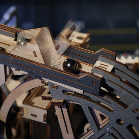Dřevěná bublinková dráha Puzzle 3D - Marble Spaceport | Robotime