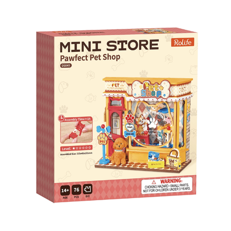 Pawfect Pet Shop - Dřevěná sada puzzle 3D | Rolife