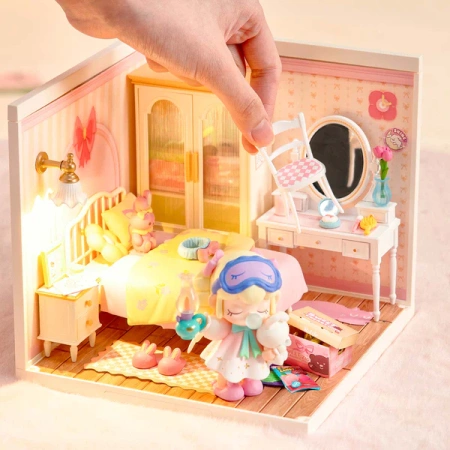 3D mini dům - Růžová ložnice | Rolife