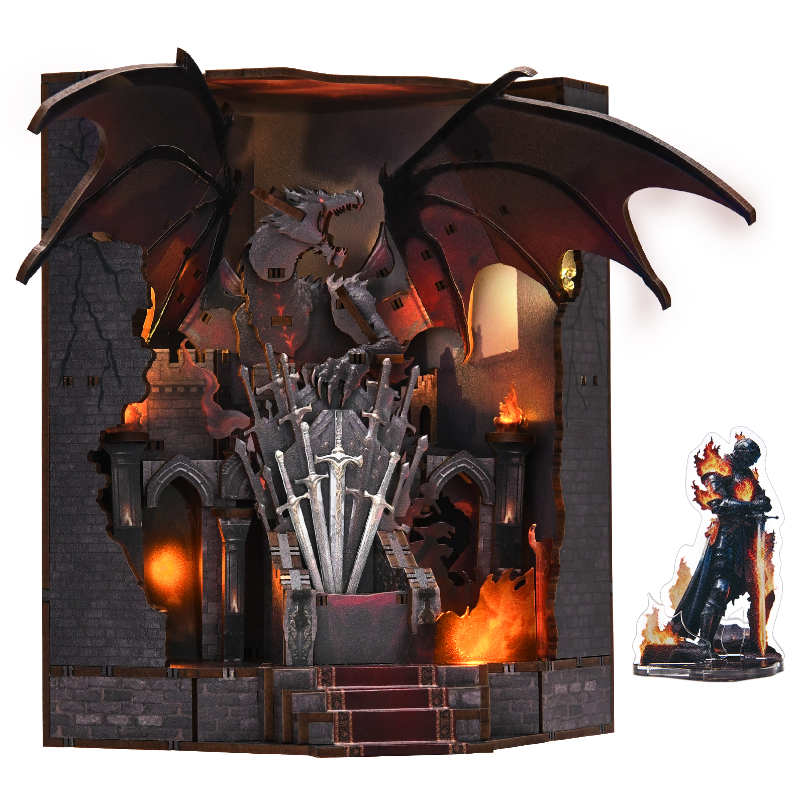 DIY Book Nook - Throne of Blades | Minicity Miniature House