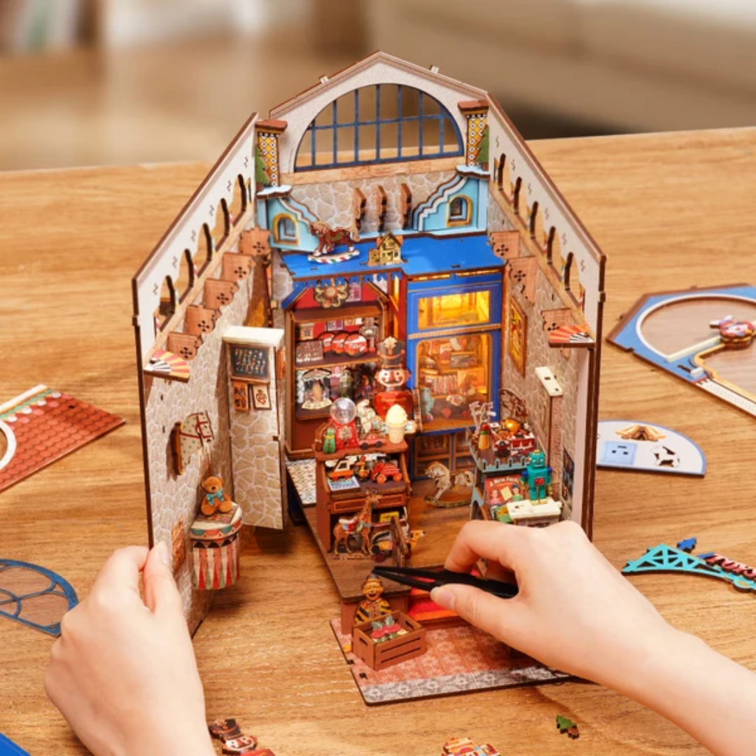 Treasure Toy Shop – DIY Book Nook Robotime | 3D puzzle Dárek – návod krok za krokem