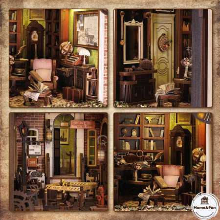 DIY Book Nook - Detective Agency | Cutebee miniaturní domeček