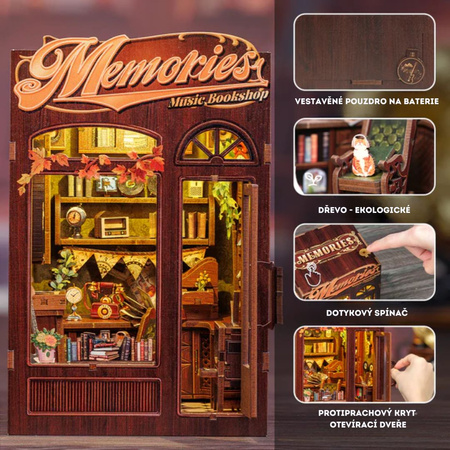 DIY Book Nook - Memories Music Bookshop | Cutebee
