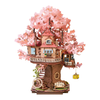 Puzzle 3D dům na stromě - Sakura Tree House | Model DIY Rolife Robotime