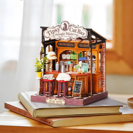 Miniaturní bar 3D - Tipsy Cat Bar | Rolife