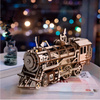 Dřevěná stavebnice Puzzle 3d - Lokomotiva | Robotime ROKR