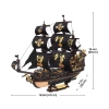 Dřevěná sada Puzzle 3D - Pirátská loď | Rokr gift dřevěné puzzle