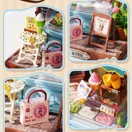 Mini domeček 3D - Gelato Stall | Rolife