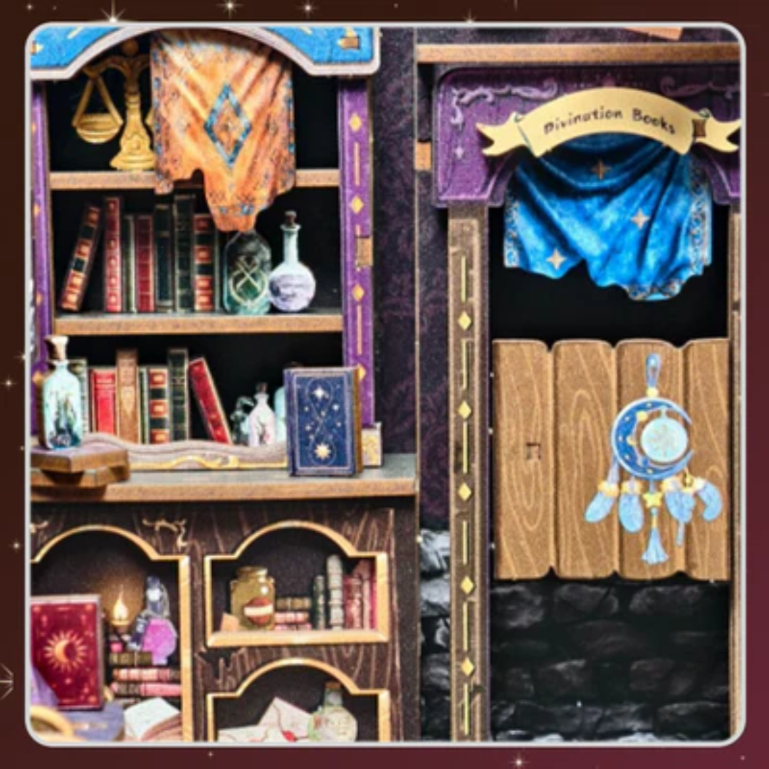 Detaily, které stojí za pozornost – DIY Book Nook - The Astrology Bookshop | Cutebee