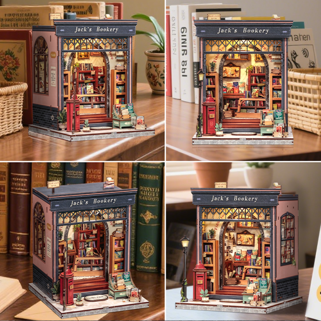 DIY Book Nook - Jack's Bookery | Cutebee – LED osvětlení po setmění