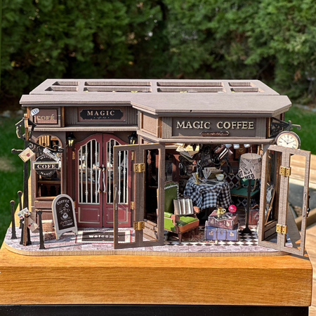 DIY Domeček miniatur - Magic Coffee Shop | Domeček miniatur Cutebee