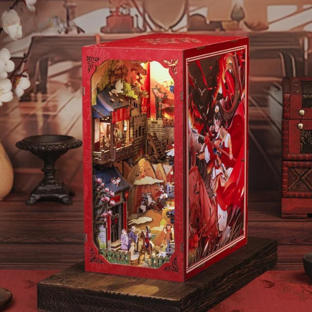DIY Book Nook - Legenda o Mulan | Cutebee Miniaturní dům