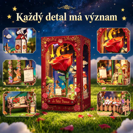 My One and Only Rose – DIY Book Nook CuteBee | 3D puzzle Dárek