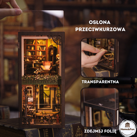 DIY Book Nook Vánoční sada - Detektivní kancelář | Cutebee Miniaturní domeček
