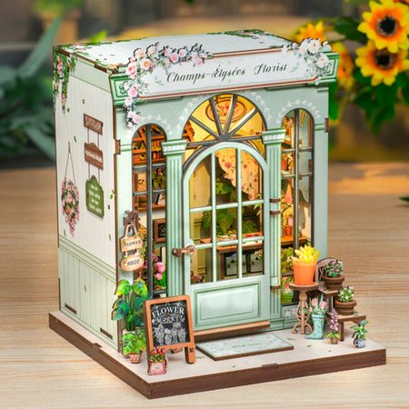 Vánoční sada Book Nook - Champs-Elysees květinářství | Cutebee