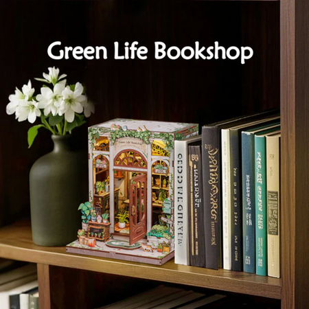 DIY Book Nook - Green Life Bookshop | Cutebee