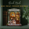 Vánoční sada Book Nook - Galerie Knihkupectví | Cutebee miniaturní 3D puzzle domeček