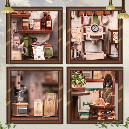 DIY Book Nook - Slunečná kavárna | Cutebee