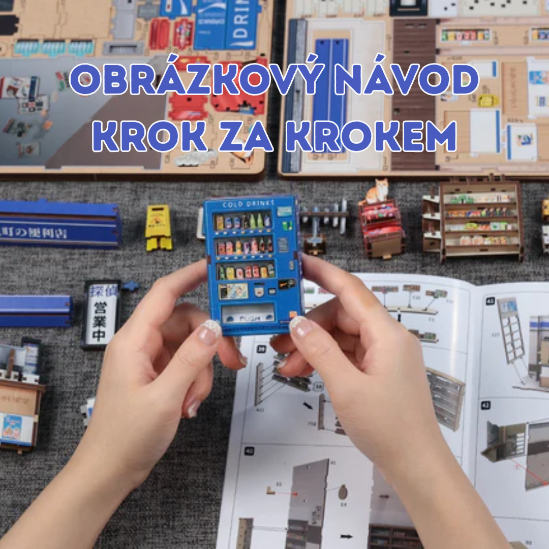 Atmosféra uličky Beika-cho – Beika-cho Convenience Store - DIY Book Nook | Cutebee