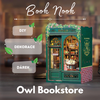 DIY Book Nook - Owl Bookstore | Miniaturní dům Cutebee