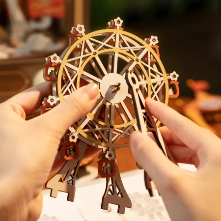 Dřevěná sada Puzzle 3d - Ruské kolo | Robotime