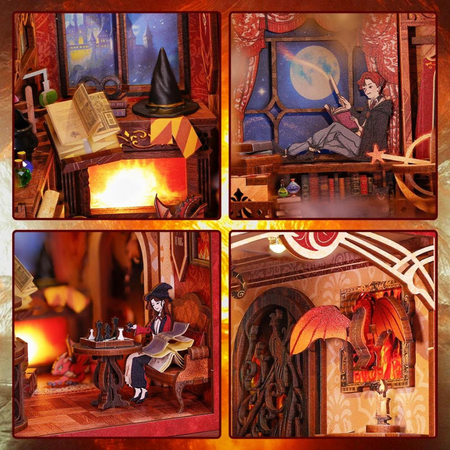 DIY Book Nook -  Flame Dragon | Cutebee 3D Mini dům