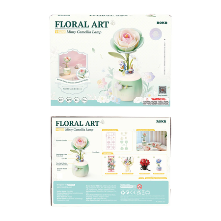 Puzzle 3D – Minty Camellia Lamp | ROKR