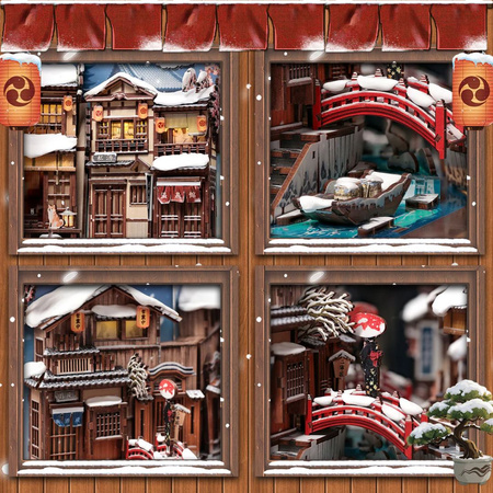 Kyoto Snow Whisper - DIY Book Nook | Cutebee