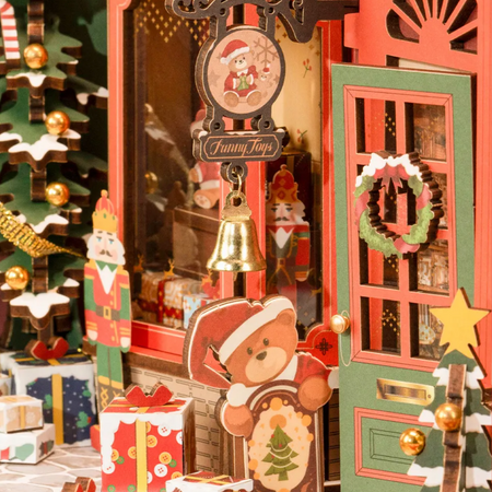 DIY Book Nook - Christmas Indoor Scene | Rolife 3D puzzle