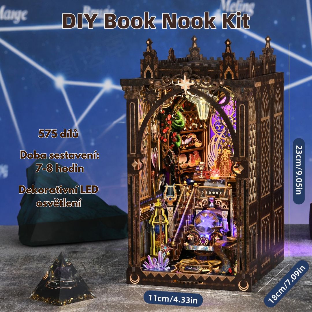 DIY Book Nook - Mystic Zodiac – rozměry modelu