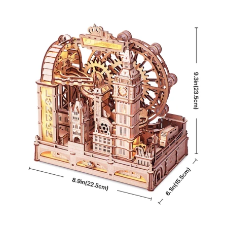 Dřevěná sada Puzzle 3D - Marble Travel London | ROKR