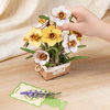 Kytice narcisů – 3D puzzle Rowood, dřevěná, neuvadne