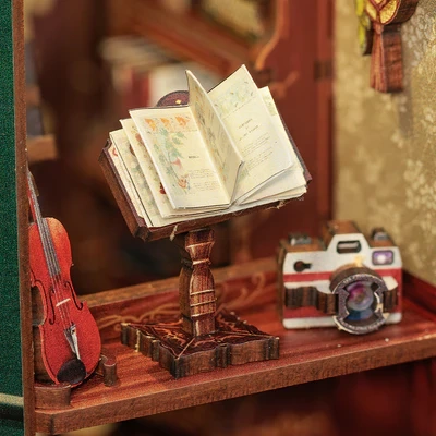 DIY Book Nook - Owl Bookstore | Miniaturní dům Cutebee