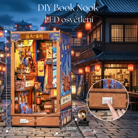 Tsutenkaku Ichiban Street – DIY Book Nook CuteBee | 3D puzzle Dárek