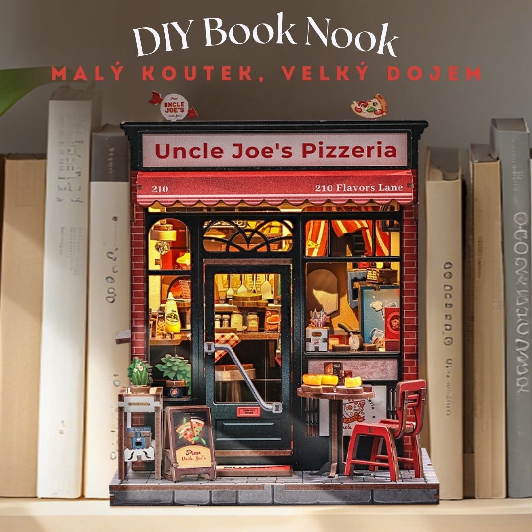 DIY Book Nook - Pizzerie | Cutebee Mini house – nápad na dárek