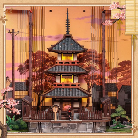 Twilight Sakura Path – DIY Book Nook CuteBee | 3D puzzle Dárek